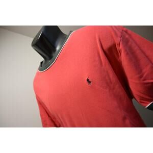 VTG Polo Ralph Lauren Sport Tee Shirt Red Short Sleeve Mens Size XL